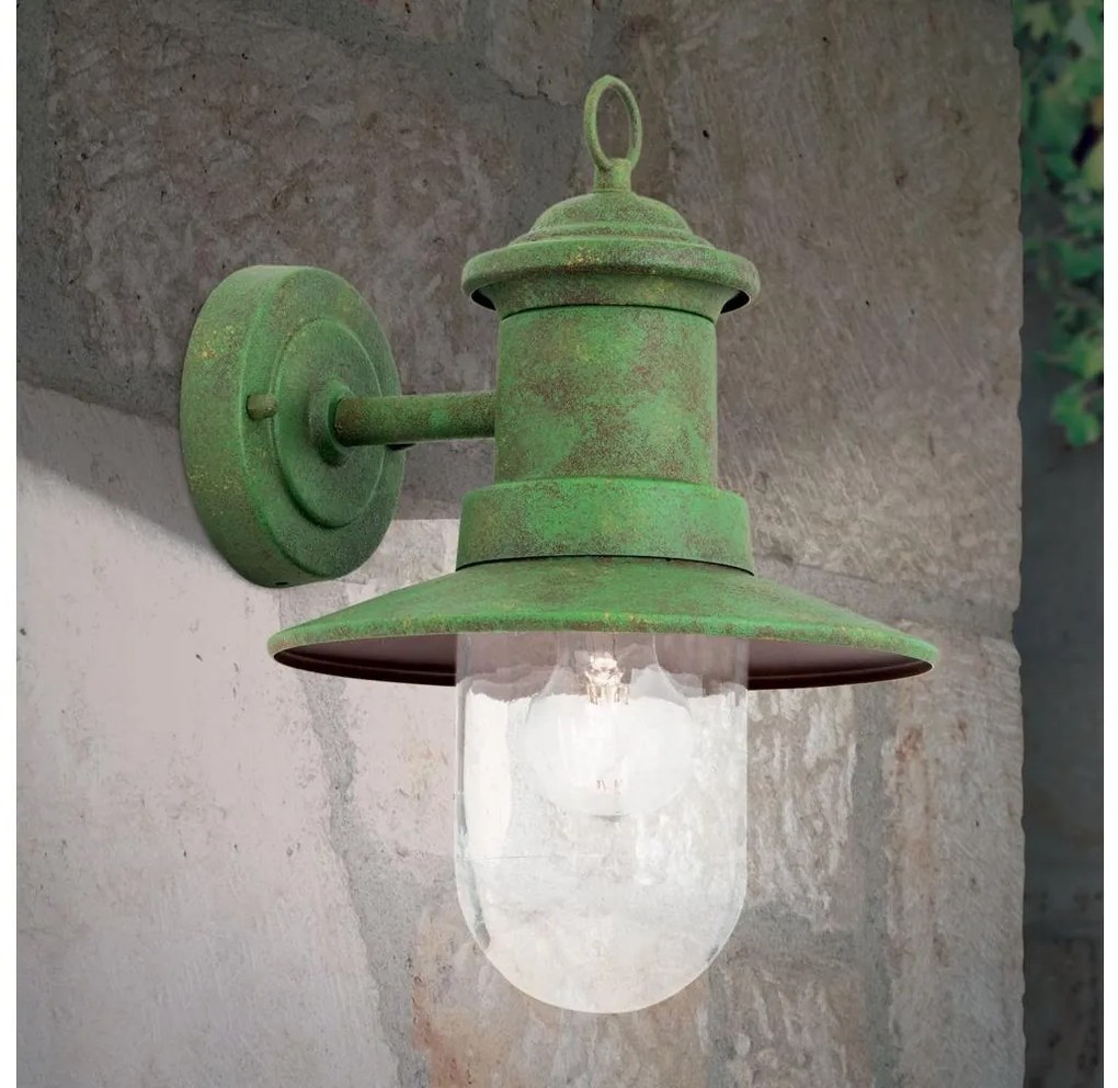 Orion AL 11-1205 - Kinkiet zewnętrzny LEONIE 1xE27/60W/230V IP44 zielony