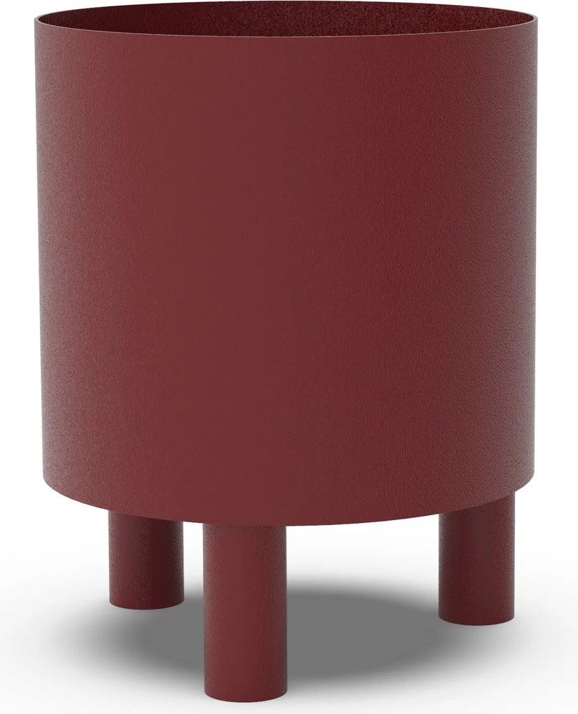 Niska doniczka metalowa Bom H30 cm