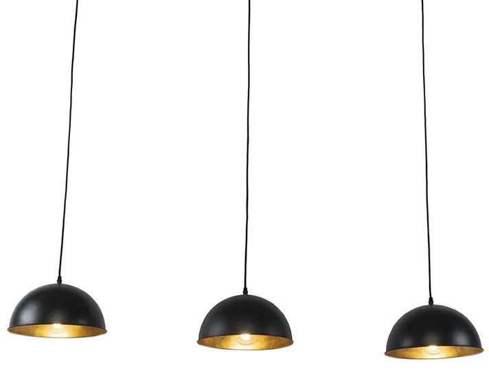 Inteligentna lampa wisząca czarna ze złotym 3-punktowym oświetleniem z WiFi A60 - MagnaxPrzemysłowy Oswietlenie wewnetrzne