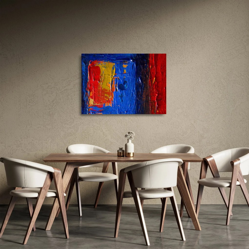 Obraz na szkle - malarskie kolory (70x50 cm)