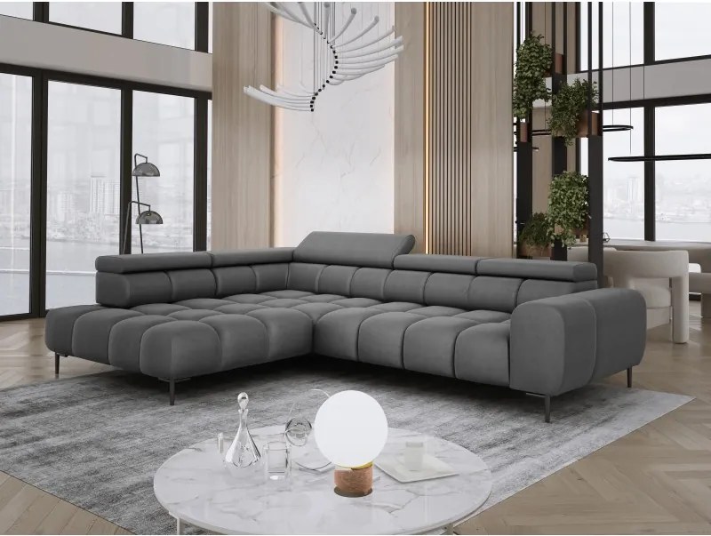 Narożnik PLAZA L Lewostronny w tkaninie Solar 96 WERSAL