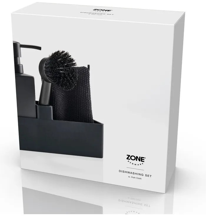 Czarny ceramiczny stojak na akcesoria do mycia naczyń Singles – Zone