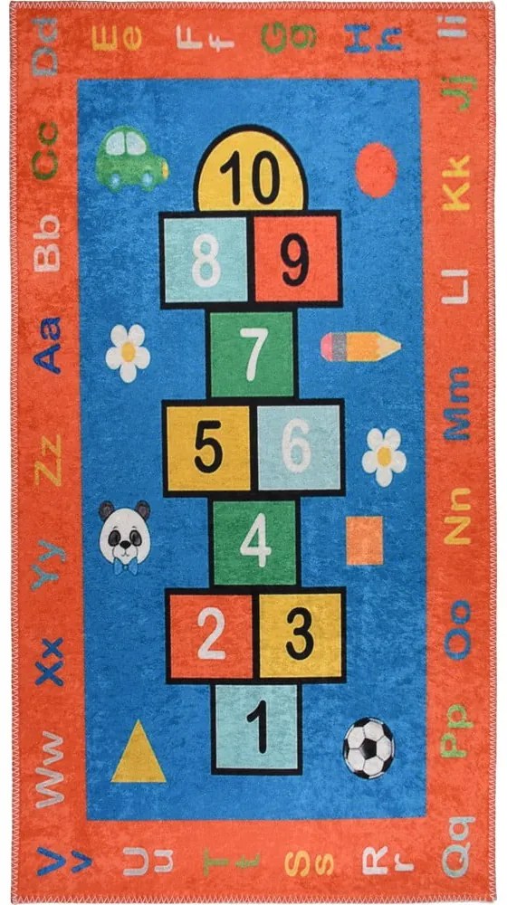 Pomarańczowy dziecięcy dywan do zabawy odpowiedni do prania 80x120 cm Hopscotch Orange – Vitaus