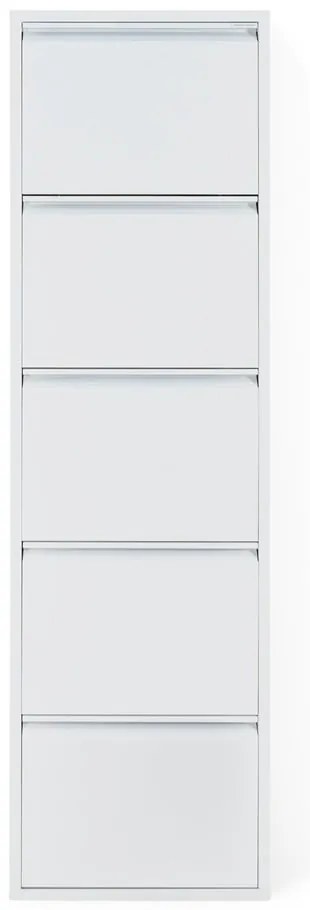 Biała metalowa uchylna szafka na buty 50x169x15 cm Billy – Spinder Design