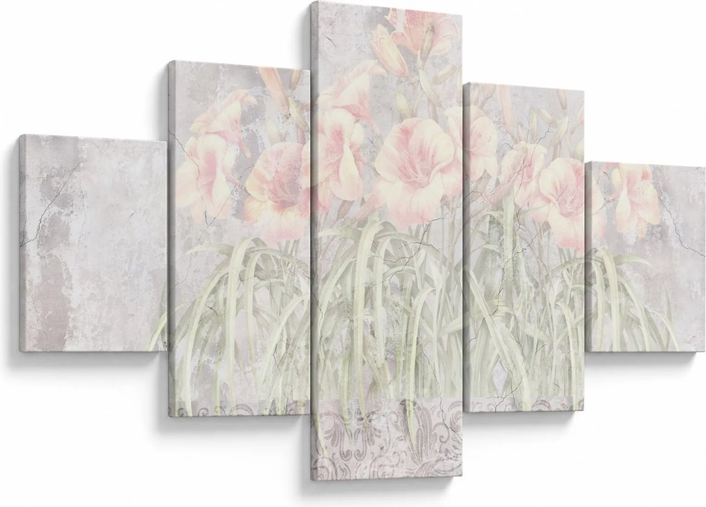 Obraz - Freska lilii (125x70 cm)
