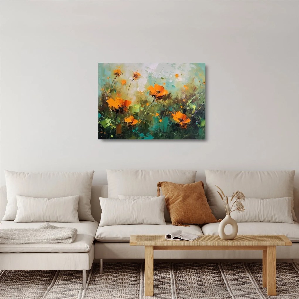 Obraz na szkle - Kwiaty (70x50 cm)