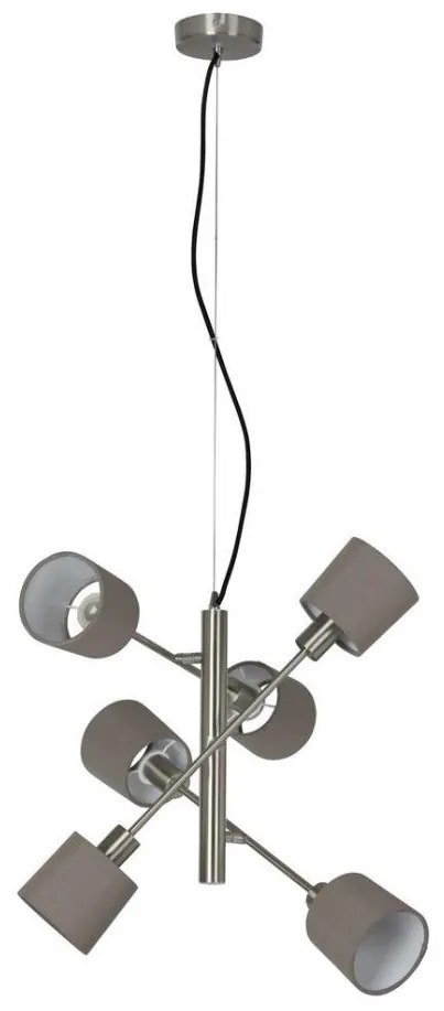 Briloner 4810-062 - Lampa wisząca na linkach 6xE14/5,5W/230V