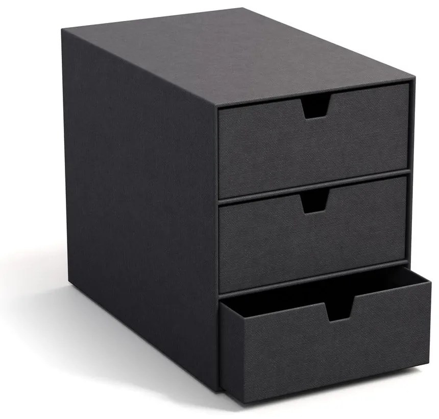 Kartonowy organizer z szufladką Ingrid Canvas Paper Laminate – Bigso