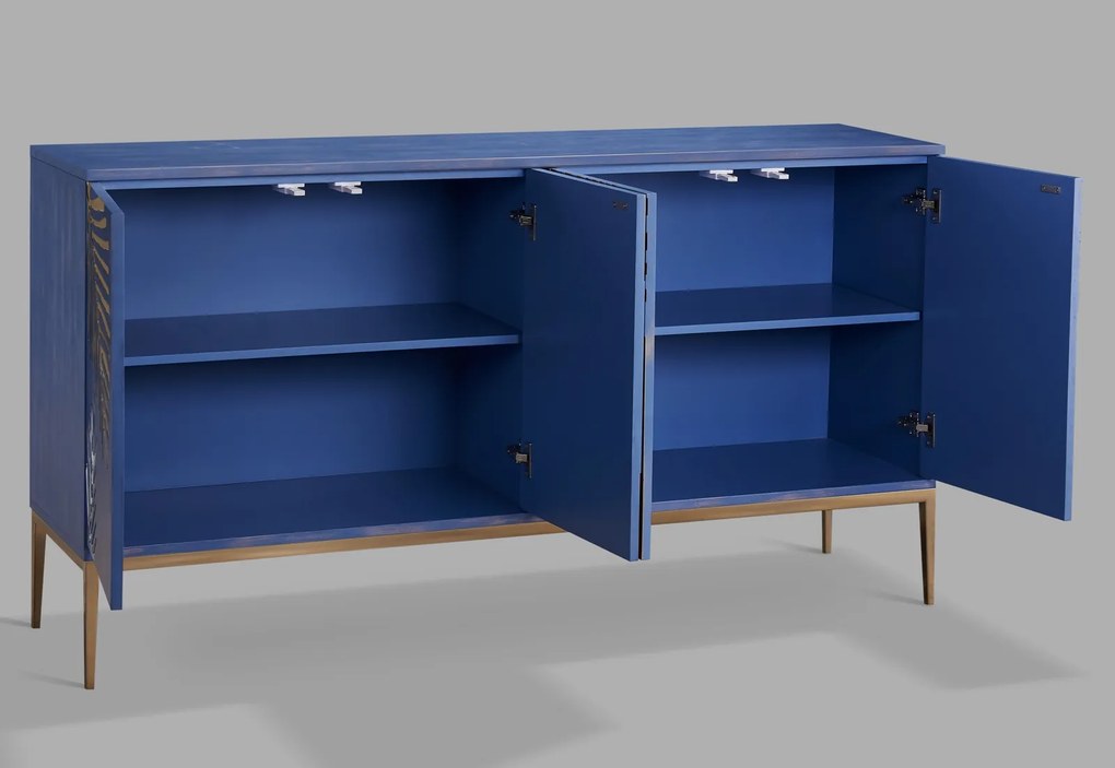 Designerska komoda Stilig ST065 z wzorem roślinnym