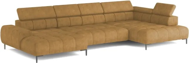 Narożnik PLAZA XL Prawostronny Elektryczna regulacja Tkanina MONOLITH 48 WERSAL