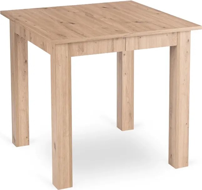Stół Kwadratowy Rozkładany BEN 80-200 cm Dąb Artisan Skandynawski