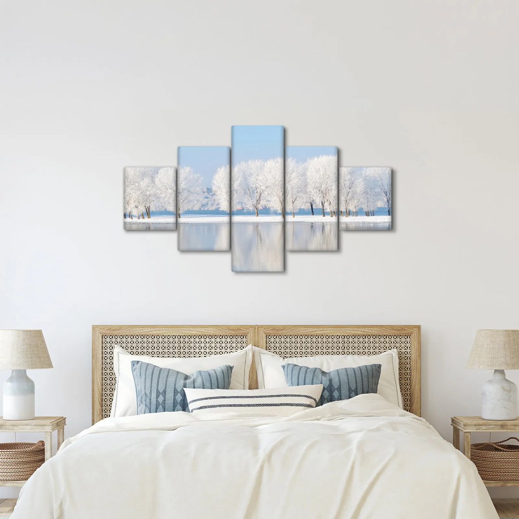 Obraz zimowego krajobrazu (125x70 cm)