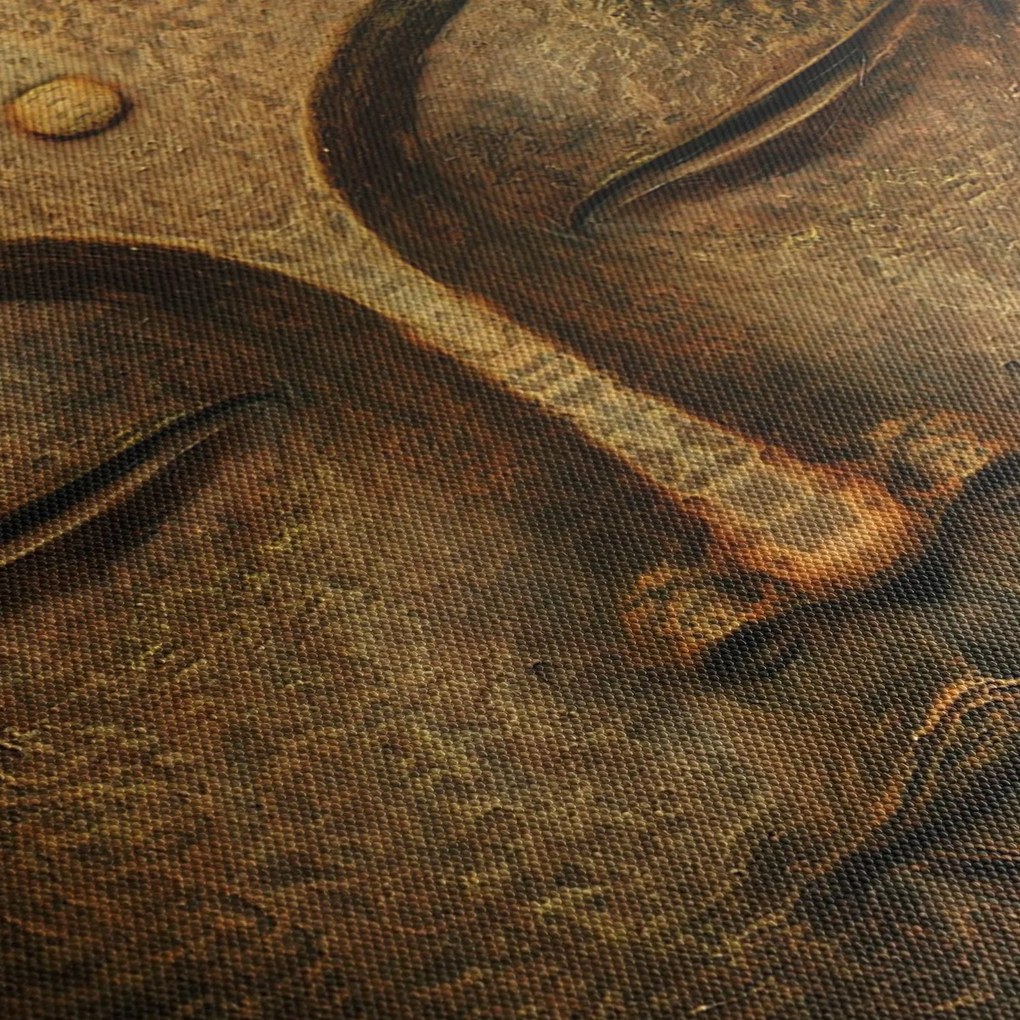 Obraz posągu ze szczegółami twarzy (70x50 cm)