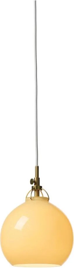 Halo Design 747931 - Lampa wisząca na lince TOSCANA 1xG9/28W/230V śr. 18 cm, beżowa/mosiądz