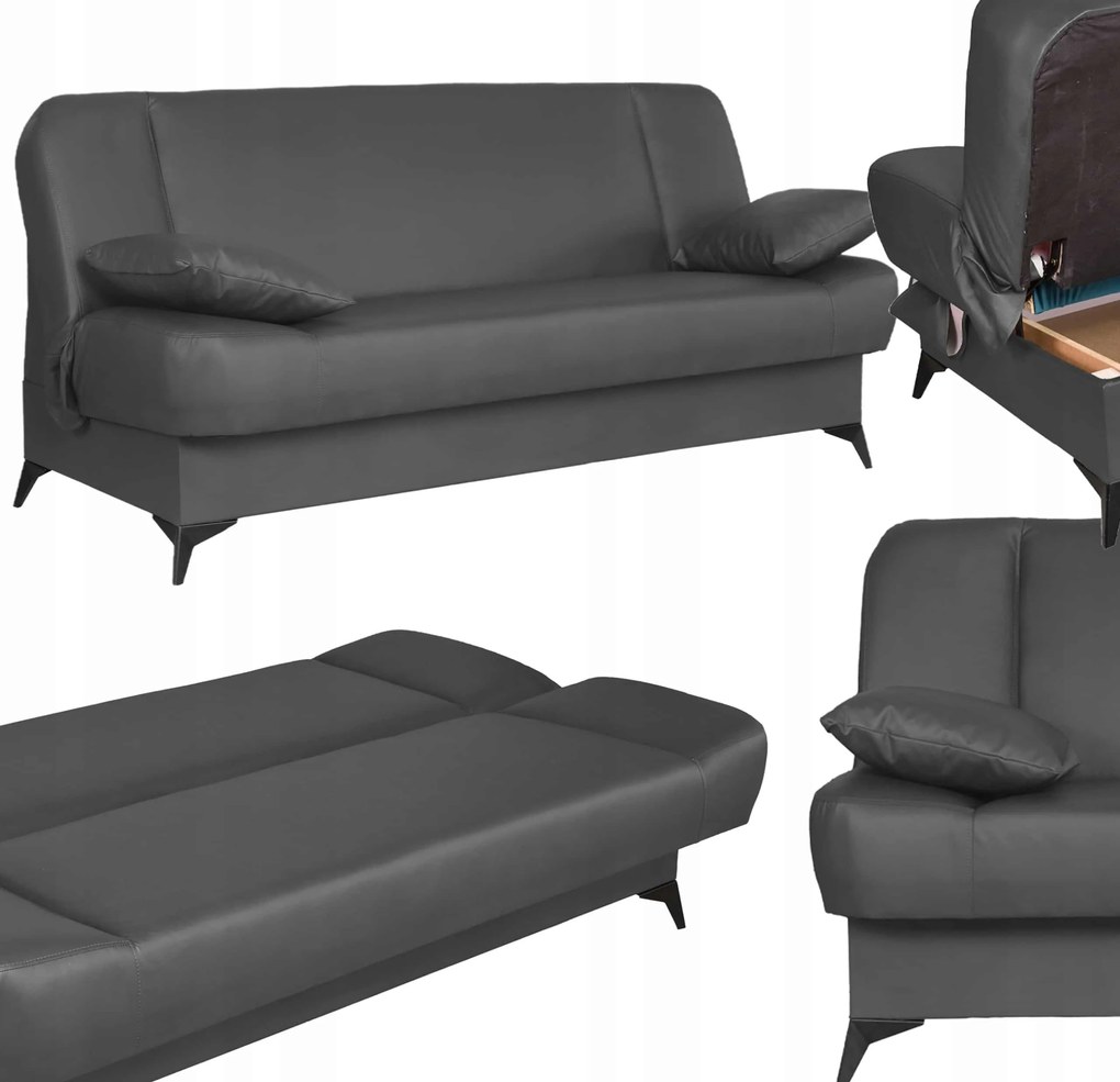 Kanapa sofa Sara ekoskóra rozkładana wersalka spania łóżko Family Meble - DOSTĘPNA OD RĘKI