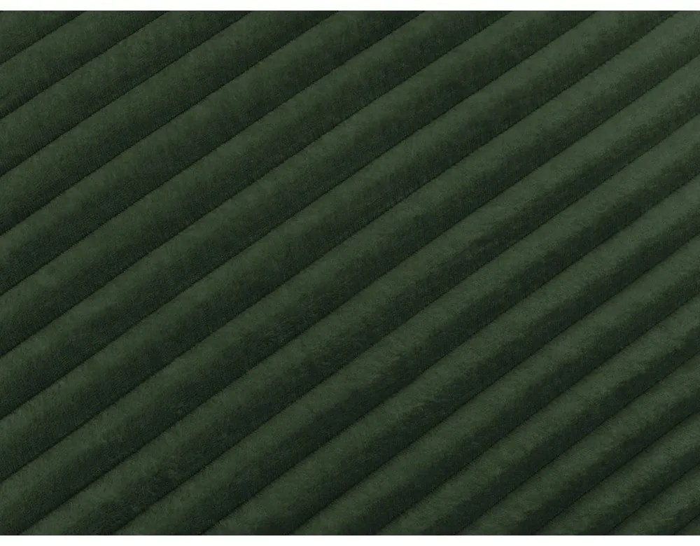 Ciemnozielona sztruksowa rozkładana sofa 257 cm Lucien – Bobochic Paris