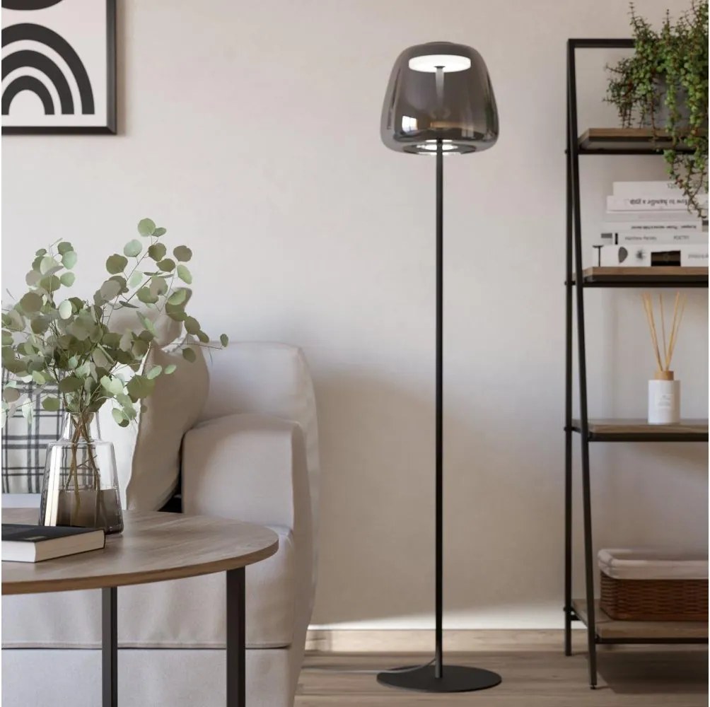 Eglo 901196 - LED RGBW ściemnialna lampa stojąca ALFERO-Z LED/15,5W/230V przydymiona