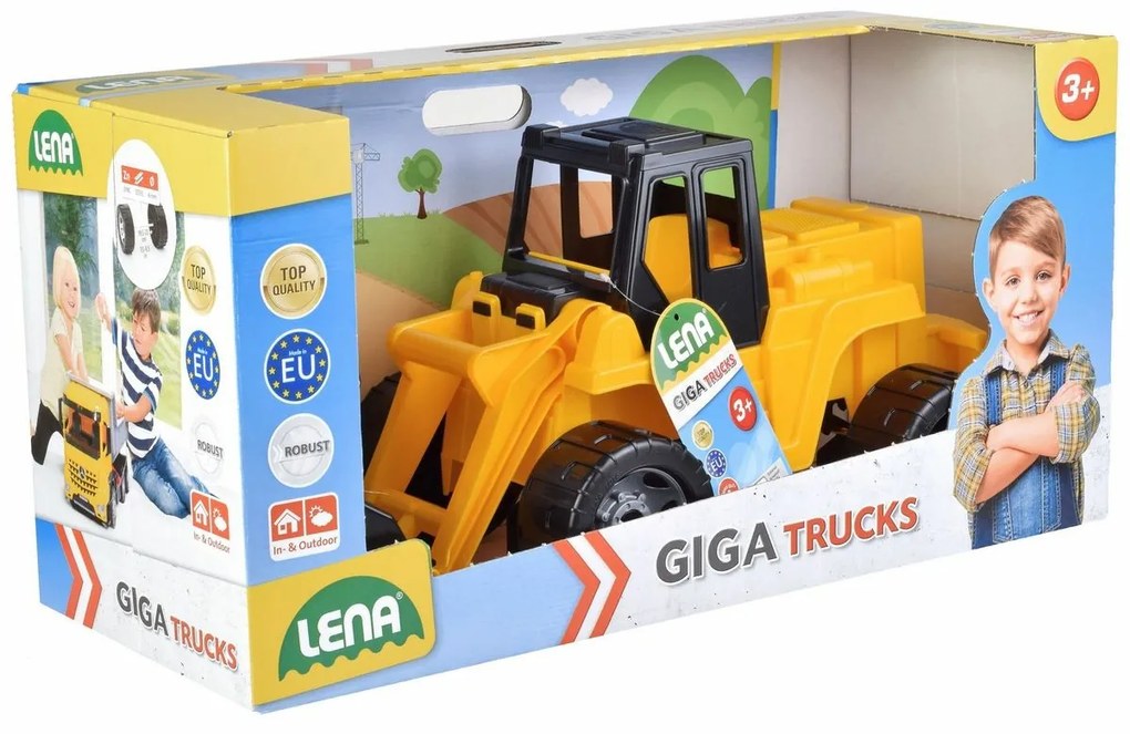 Lena Ładowarka Giga Trucks żółty, 62 cm