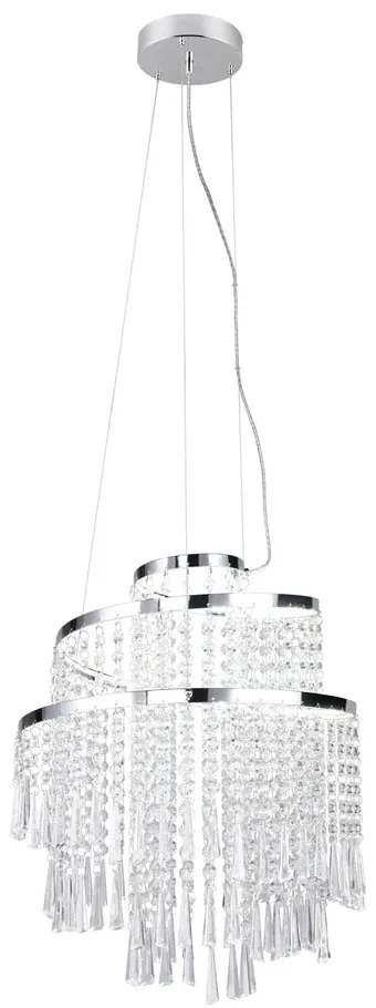 Lampa wisząca LED w kolorze srebra ø 38 cm Pomp – Trio