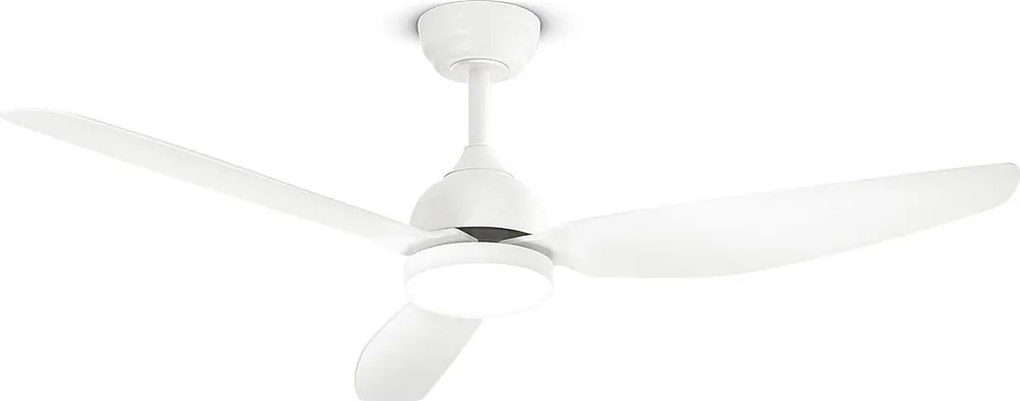 Wentylator sufitowy Perenz 7189 B CT biały z oświetleniem - Ø 132 cm, 3 łopatki, 6 prędkości, silnik prądu stałego 40 W, cichy