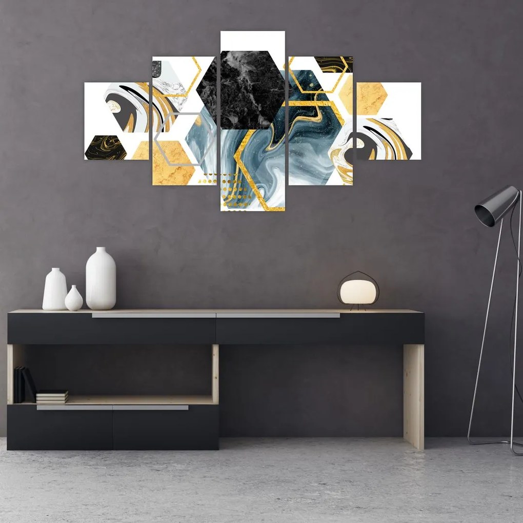 Obraz - Wielokąty (125x70 cm)