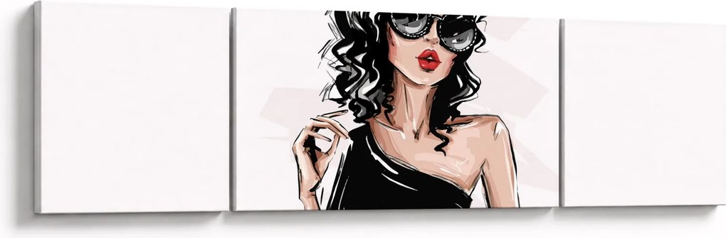 Obraz - Modna kobieta (170x50 cm)