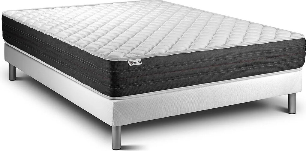 lózka z materacem VITAL MEMO ONE 150 x 200 cm Rama lózka Bialy