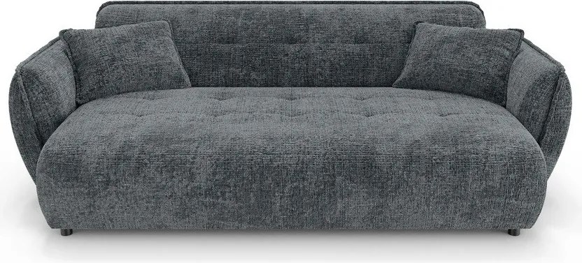 Ciemnoszara sofa z tkaniny szenilowej 250 cm Nelia Big – Ropez