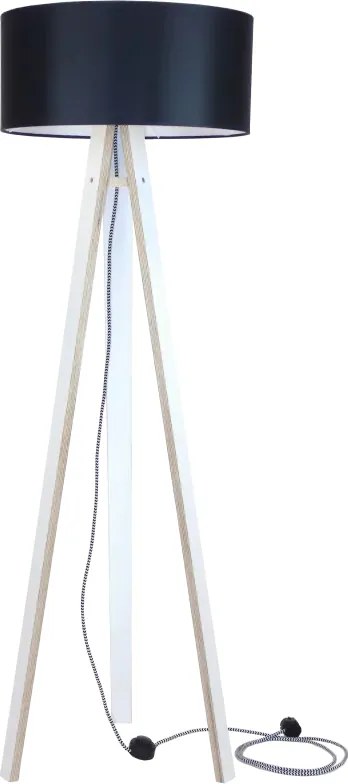 Lampa stojąca Wanda biała, czarny
