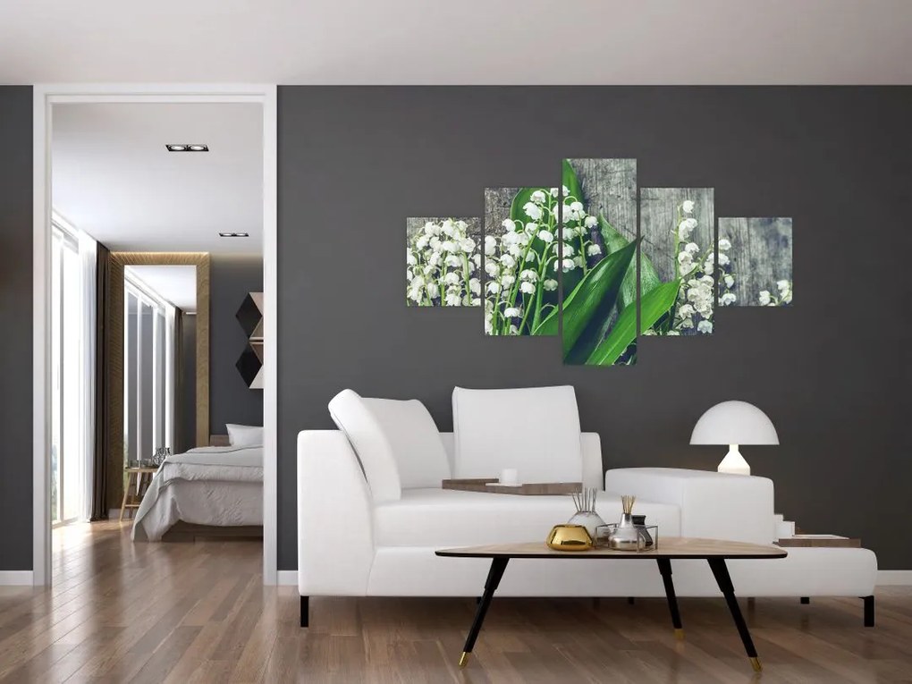 Obraz konwalii (125x70 cm)