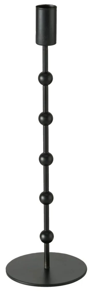 Metalowy świecznik Kimberly, 2 sztuki, kolor czarny