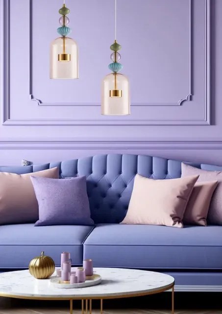 Lampa wisząca ze szklanym kloszem M4-B80