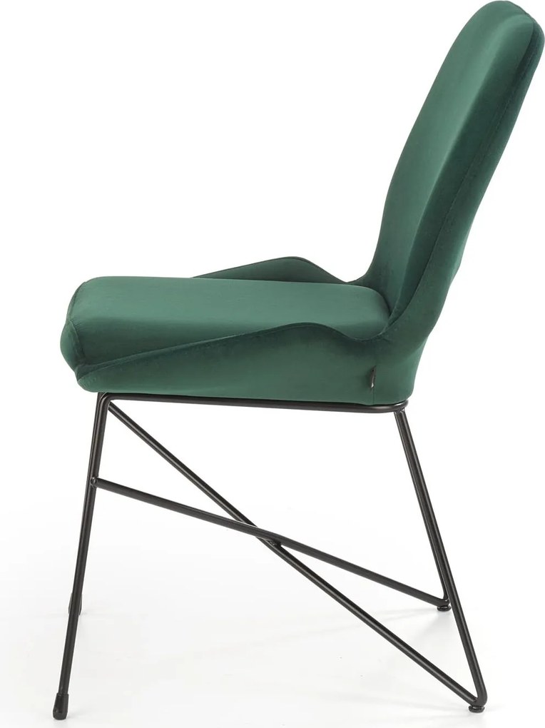 Designerskie krzesło z niskimi podłokietnikami K454 Halmar