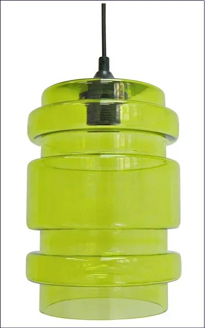 Pojedyncza lampa wisząca nad wyspę z zielonym kloszem - Z044 F2-A83