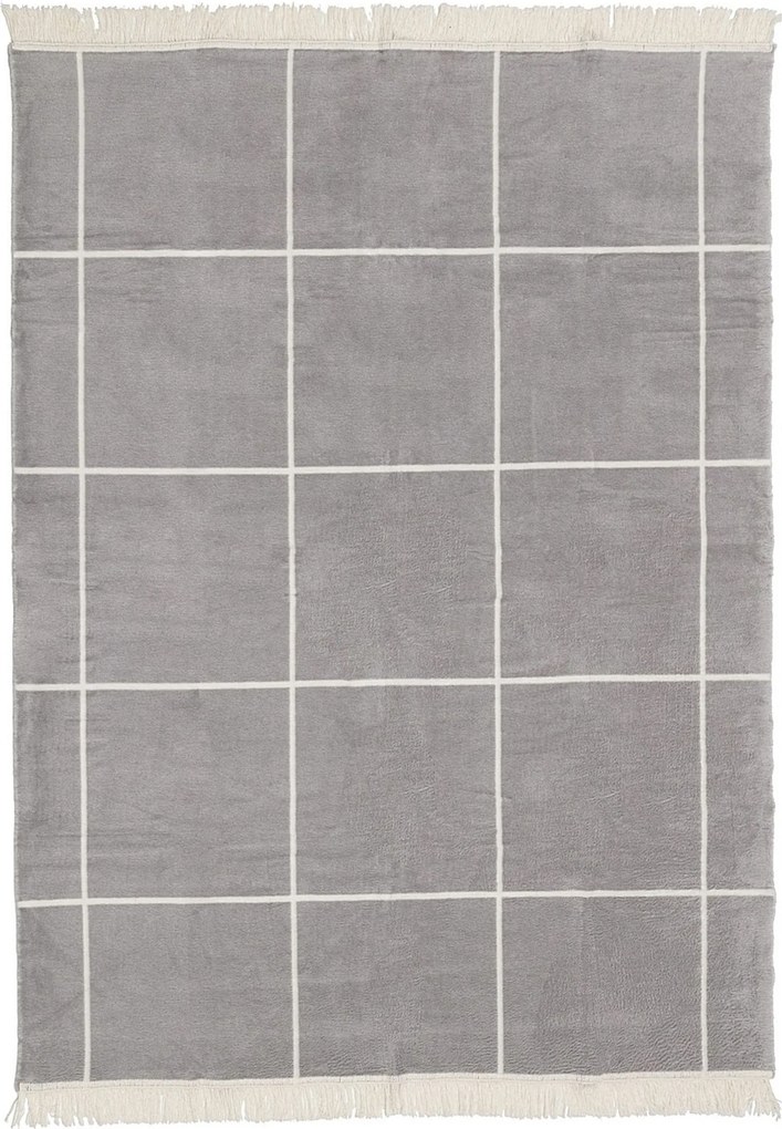 Koc Cosy Home 150x200 Grey&Ecru Check