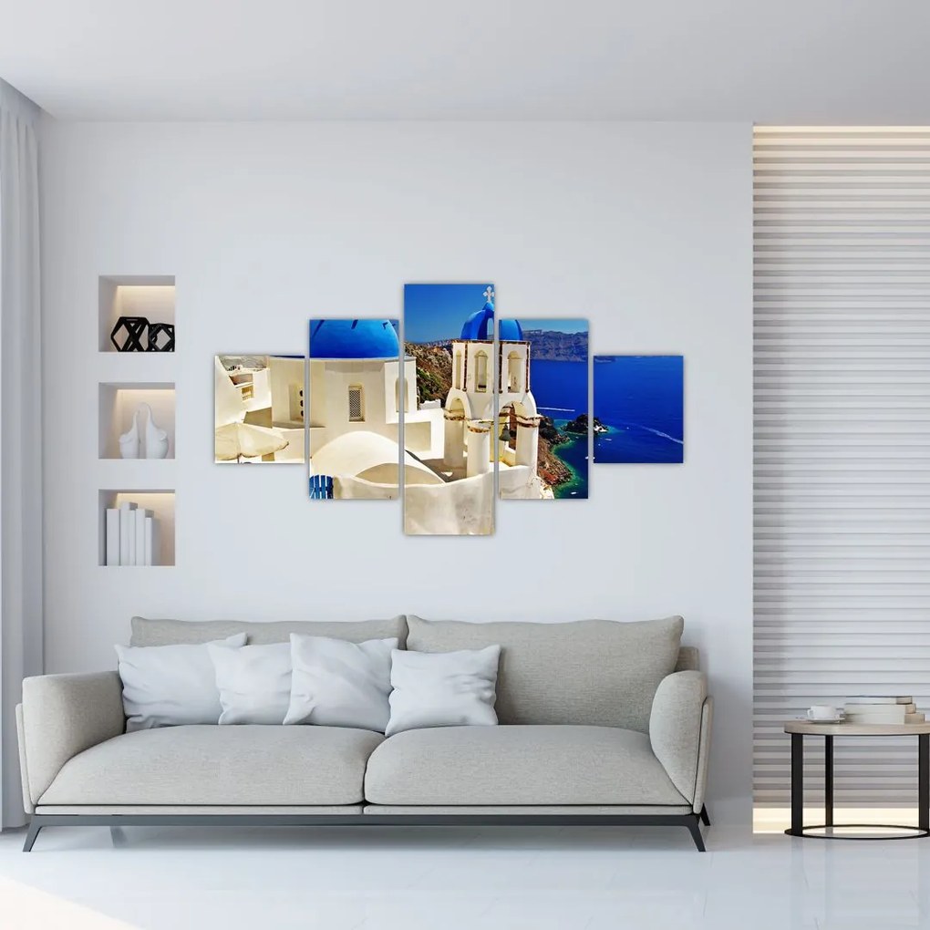 Obraz - Santorini, Grecja (125x70 cm)