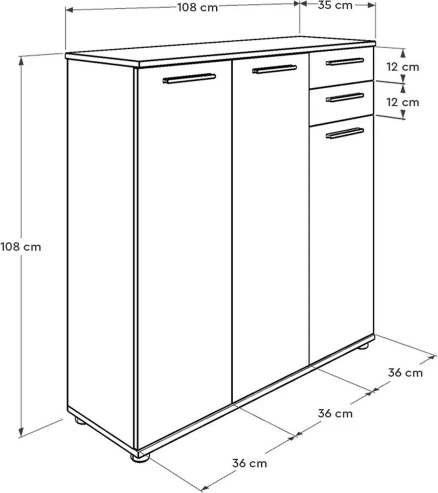Szafka na buty Adre White