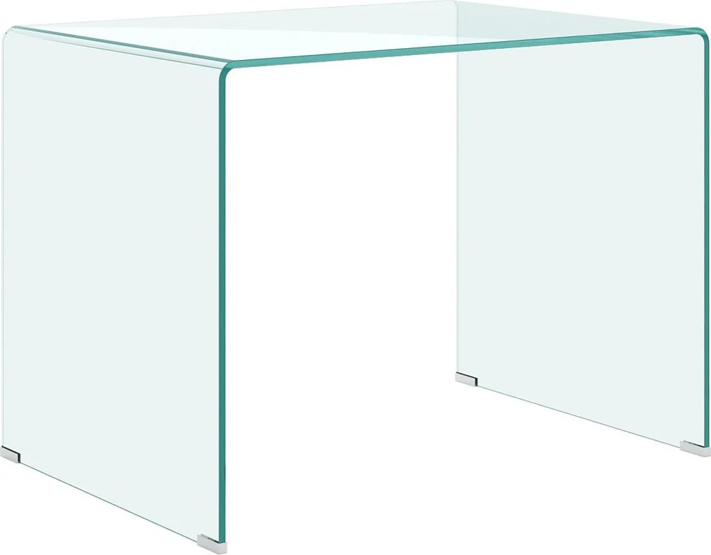 Biurko Glassy z giętego szkła 100x60x75 cm