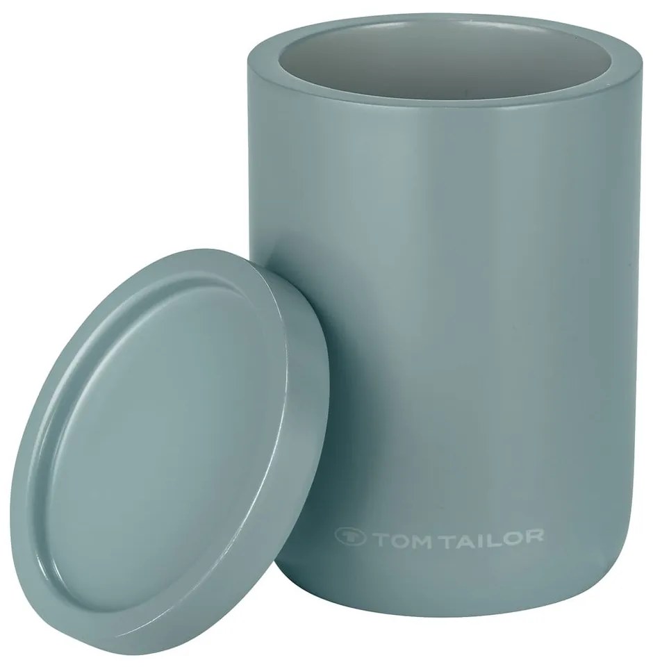 Zielony organizer łazienkowy na waciki z żywicy polimerowej Tom Tailor T-Color Bath – Wenko