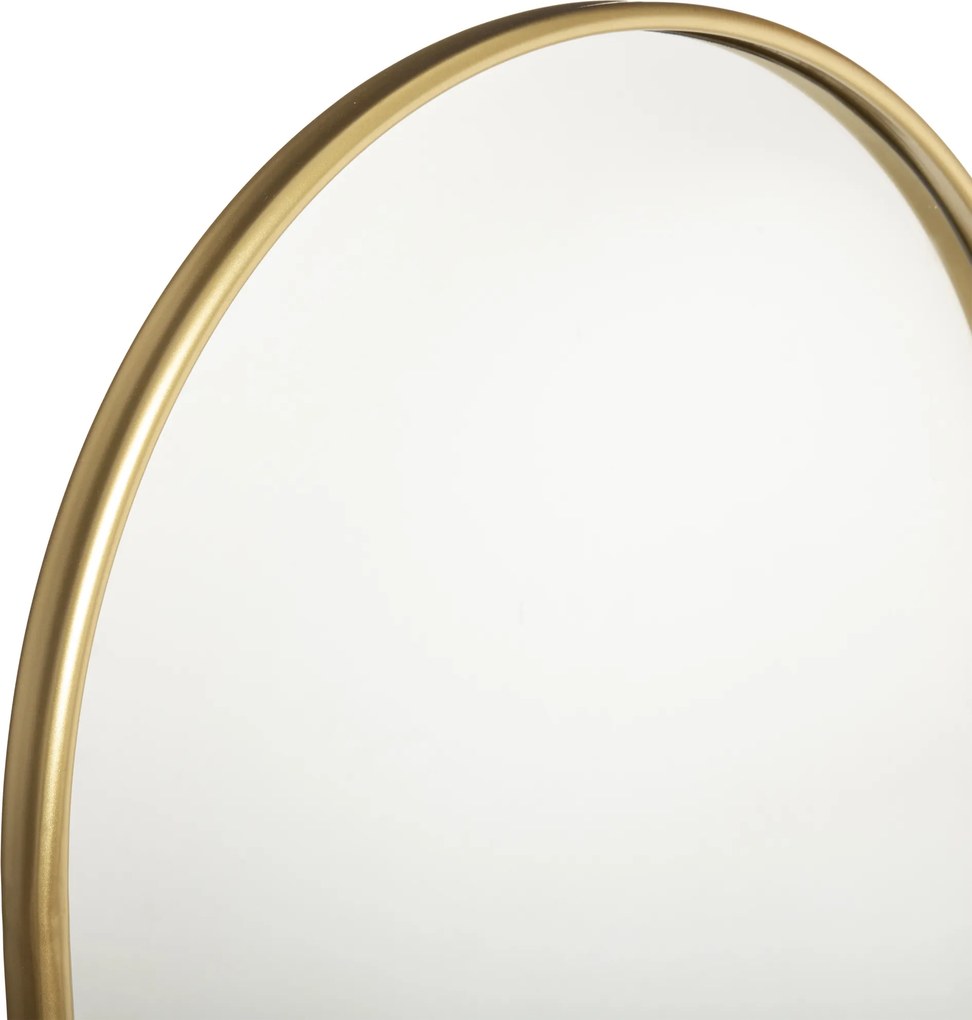 Duże lustro ścienne JOYCE w złotej ramie, 60 x 106 cm