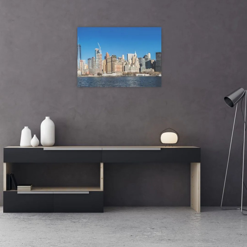Obraz na szkle - Manhattan w Nowym Jorku (70x50 cm)