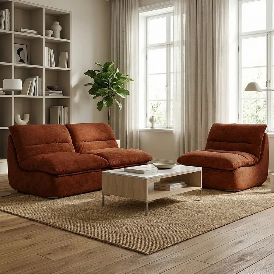 Zestaw Nuvia Living 3-osobowy – czekoladowy i czekoladowy