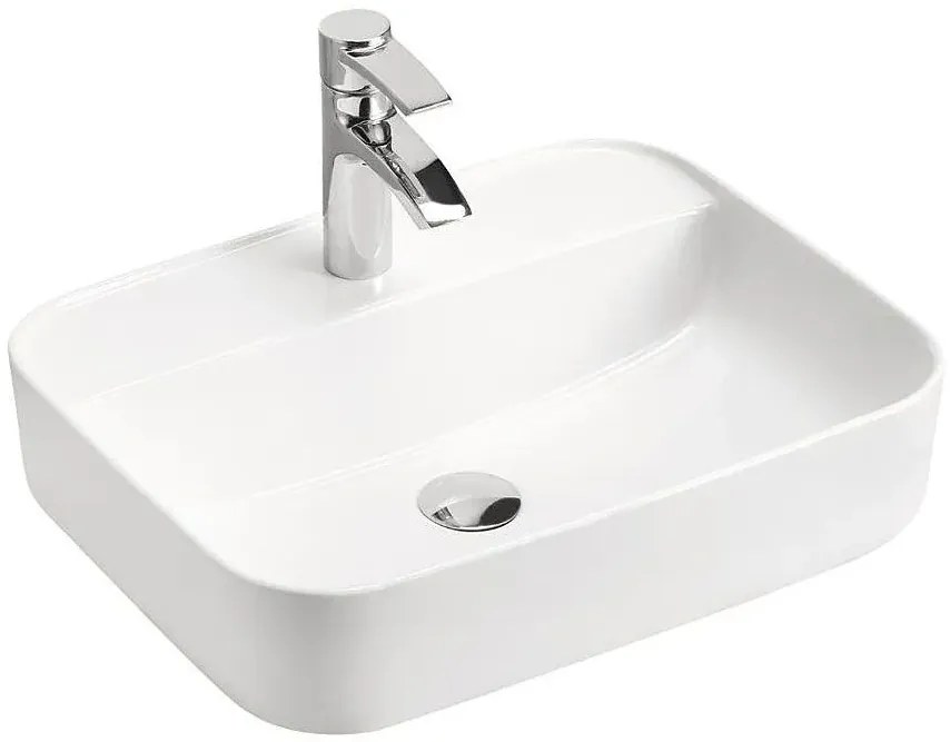 Ceramiczna umywalka nablatowa Ravis 2X - Biała