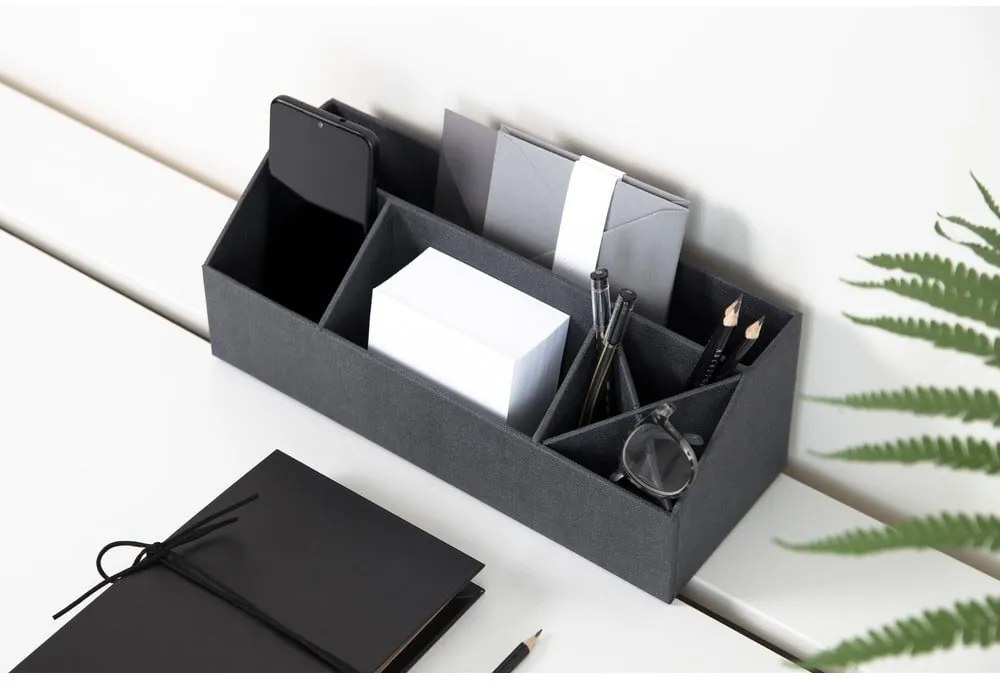 Kartonowy organizer na artykuły papiernicze Elisa Canvas Paper Laminate – Bigso