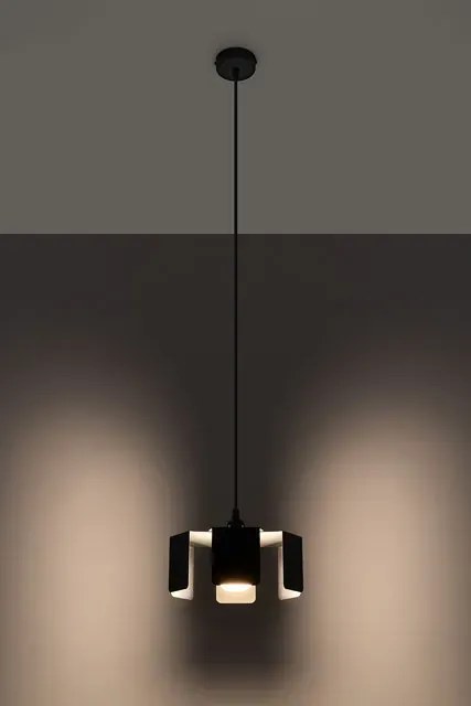 Czarna lampa wisząca industrialna EX584 H1-Z53