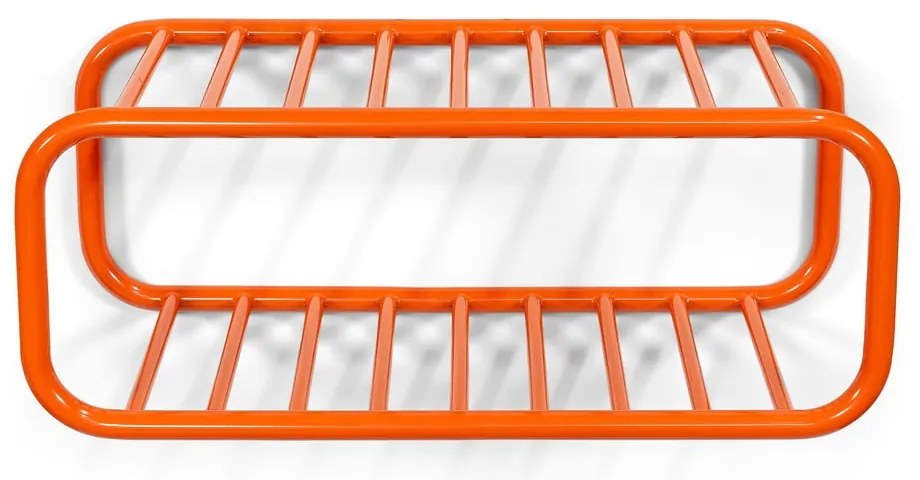 Pomarańczowa metalowa wisząca szafka na buty 72x28x35 cm Retro – Spinder Design
