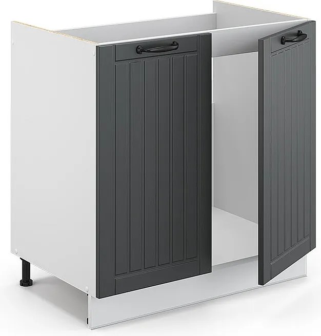 Szafka pod zlew antracytowy domek wiejski 80x60x82 fame-line