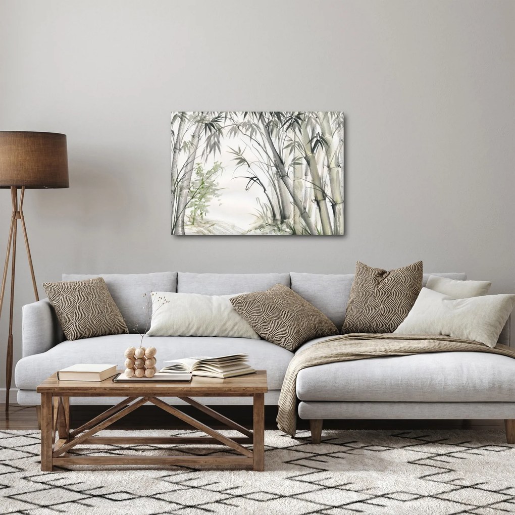Obraz - Bambusy, rysunek (70x50 cm)
