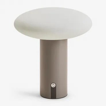 Bezprzewodowa Lampa Stołowa Led Do Użytku Zewnętrznego Z Żelaza Zosima Moka Brown - Sklum