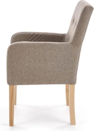 Fotel wypoczynkowy na nogach w kolorze dąb miodowy Filo